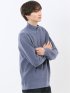 ウォッシャブル ハーフジップ スタンドニット