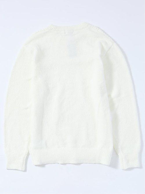 ハンドウォッシャブル モールケーブル編み クルーニット