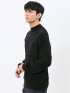 ハンドウォッシャブル モール幾何学柄 モックネックニット