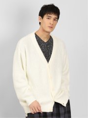 ウォッシャブル モヘアライク BIGニットカーディガン