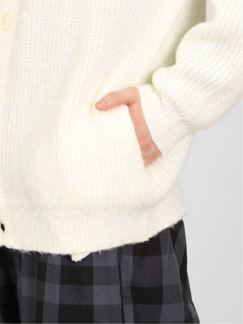 ウォッシャブル モヘアライク BIGニットカーディガン