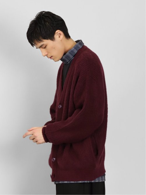 ウォッシャブル モヘアライク BIGニットカーディガン