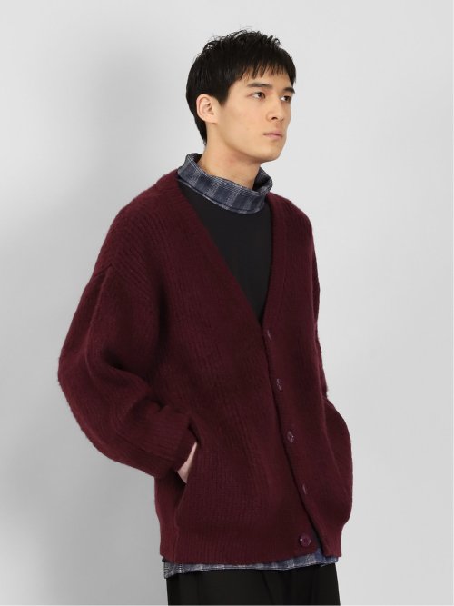 ウォッシャブル モヘアライク BIGニットカーディガン