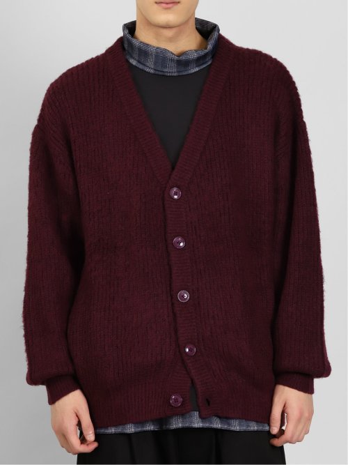 ウォッシャブル モヘアライク BIGニットカーディガン