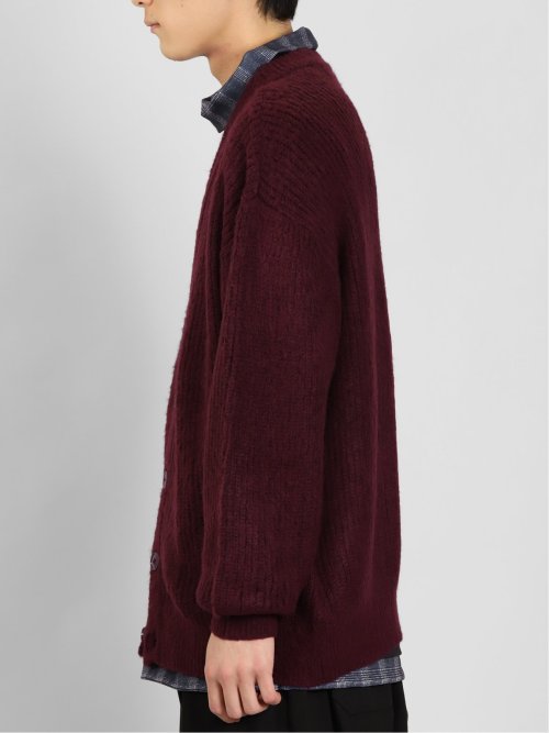 ウォッシャブル モヘアライク BIGニットカーディガン