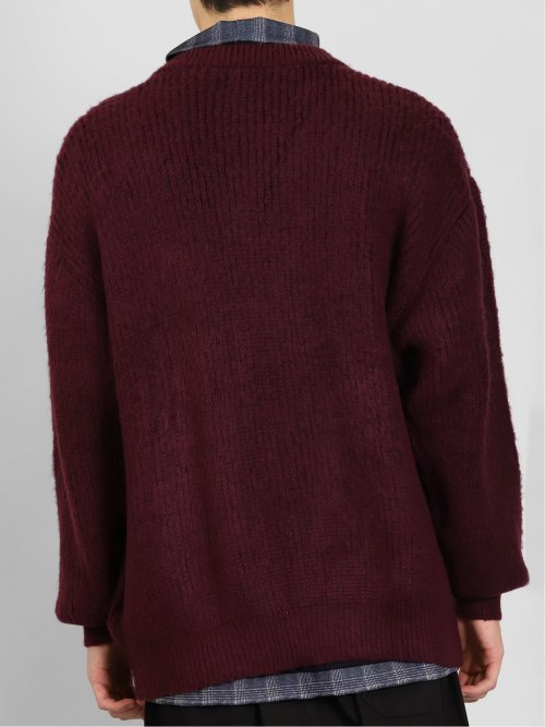 ウォッシャブル モヘアライク BIGニットカーディガン