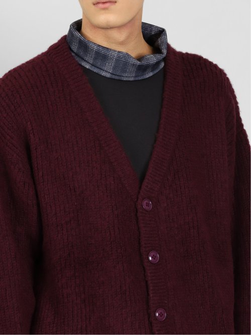 ウォッシャブル モヘアライク BIGニットカーディガン