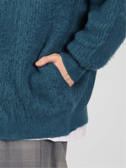 ウォッシャブル モヘアライク BIGニットカーディガン