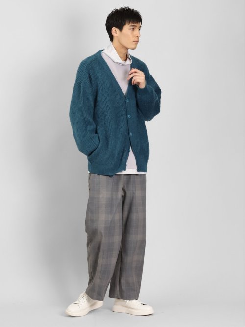 ウォッシャブル モヘアライク BIGニットカーディガン