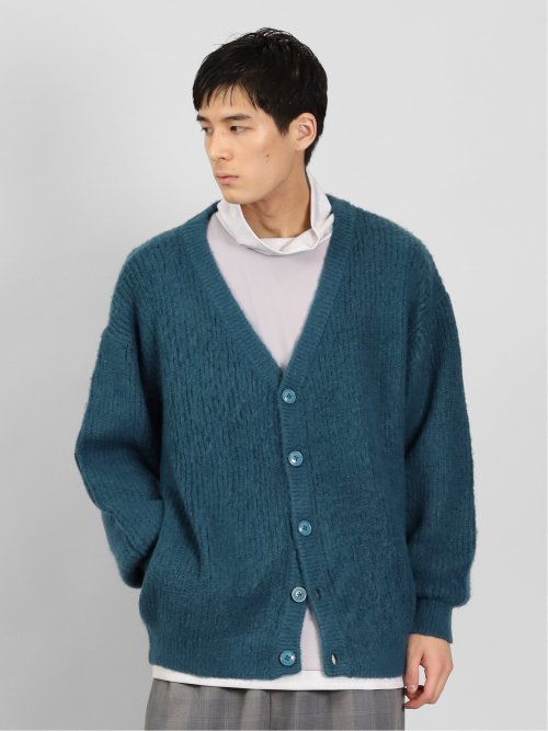 ウォッシャブル モヘアライク BIGニットカーディガン