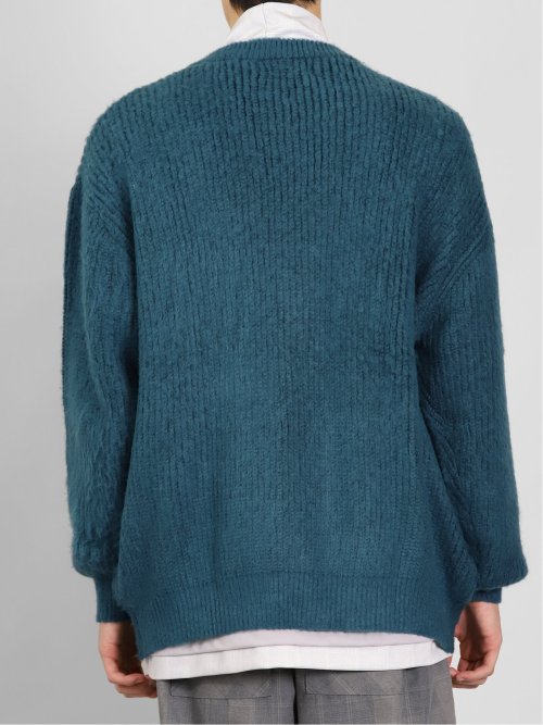 ウォッシャブル モヘアライク BIGニットカーディガン