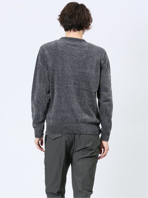 モールジャガード モックネックニット