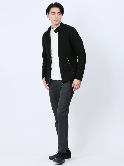 ライダース ニットアウター