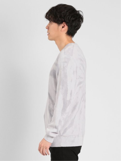 綿100% タイダイ クルーニット