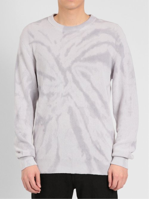 綿100% タイダイ クルーニット