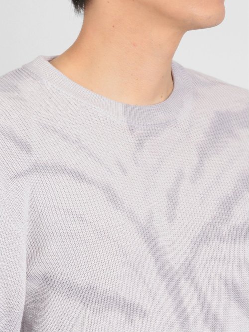 綿100% タイダイ クルーニット