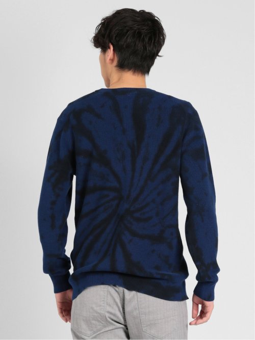 綿100% タイダイ クルーニット