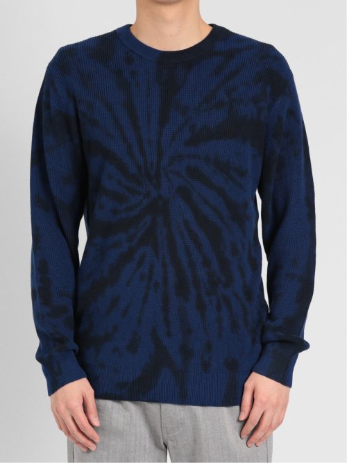 綿100% タイダイ クルーニット