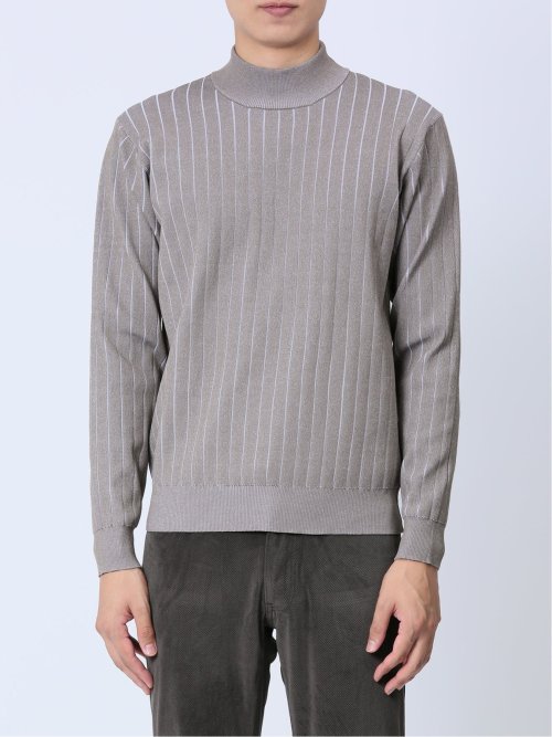 プレーティング モックネック ニット