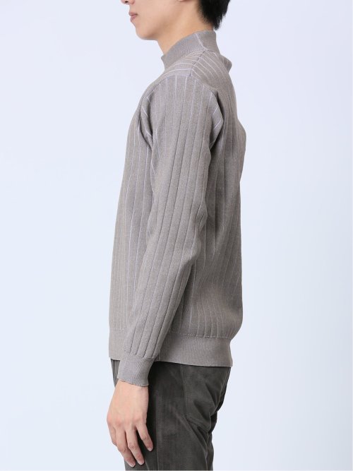 プレーティング モックネック ニット