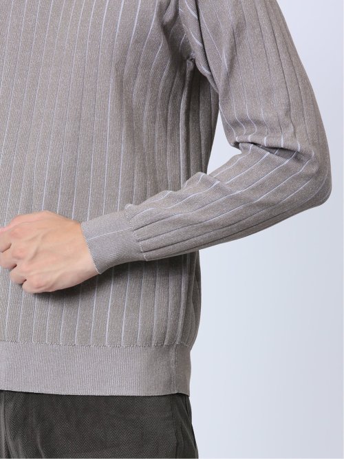 プレーティング モックネック ニット