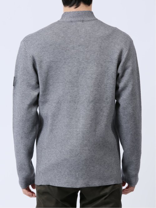 ダブルフェイス ライダース ニットアウター