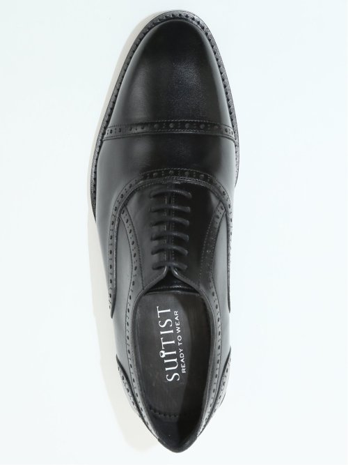 内羽根 セミブローグ ドレスシューズ(40.0 05黒): シューズ | TAKA-Q