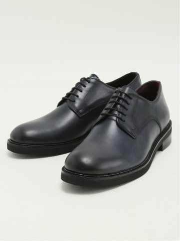 外羽根プレーントゥ ダービーシューズ