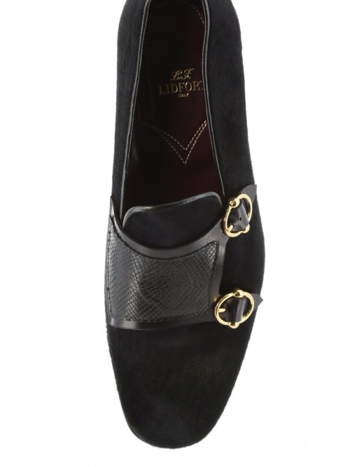 リドフォルト/LIDFORT ホースヘアダブルモンクローファー