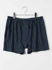 【大きいサイズ】ジーハウス 枝男 ゆったり ニット トランクス パンツ メンズ 前開き ストライプ 下着 肌着 アンダーウェア