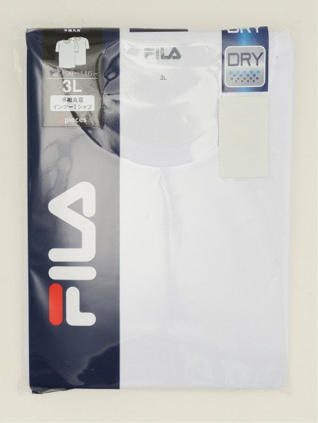 【大きいサイズ】フィラ/FILA エアーメッシュ クルーネック 半袖 インナー 2枚組