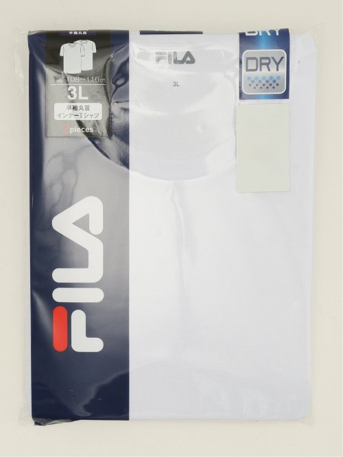 【大きいサイズ】フィラ/FILA エアーメッシュ クルーネック 半袖 インナー 2枚組