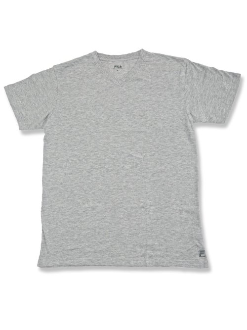 【大きいサイズ】フィラ/FILA 綿混 Vネック半袖インナー 2枚組