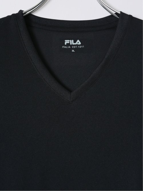 【大きいサイズ】フィラ/FILA エアーメッシュ Vネック半袖インナー 2枚組
