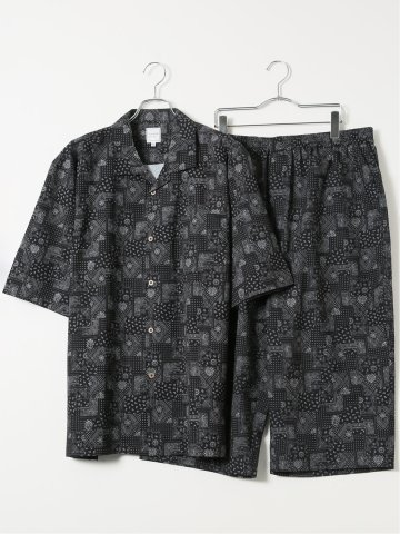 【大きいサイズ】ゆるリラ ストレッチ リラクシング上下セット バンダナ