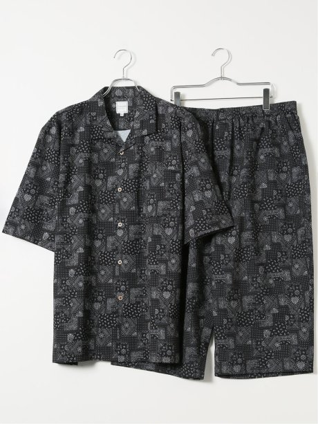 【大きいサイズ】ゆるリラ ストレッチ リラクシング上下セット バンダナ