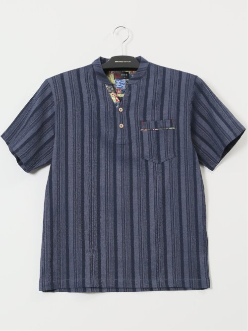 【大きいサイズ】彩匠庵 ストレッチ楊柳 リラクシング上下セット