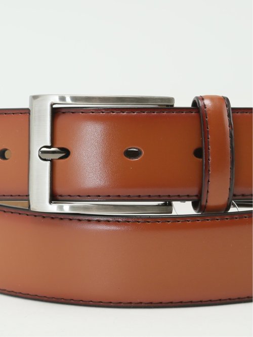 【大きいサイズ】グランバック/GRAND-BACK 艶スムース レザーベルト