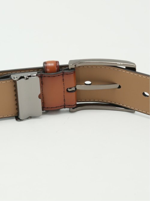 【大きいサイズ】グランバック/GRAND-BACK 艶スムース レザーベルト