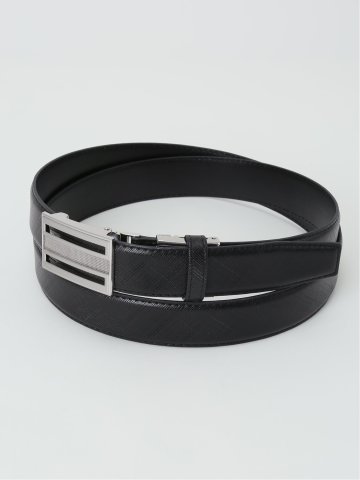 【大きいサイズ】ファットゥーラ/FATTURA  ストレッチ シボ型押し レザーベルト