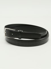 【大きいサイズ】ファットゥーラ/FATTURA 日本製 クロコ型押し レザーベルト