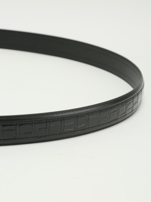 【大きいサイズ】ファットゥーラ/FATTURA 日本製 クロコ型押し レザーベルト