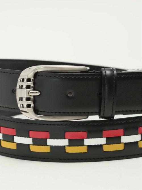 【大きいサイズ】キース/KIETH スリーライン レザーベルト