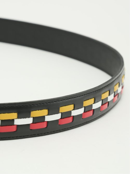 【大きいサイズ】キース/KIETH スリーライン レザーベルト