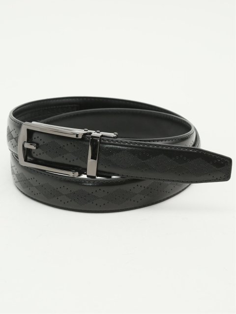 アジャストフリー アーガイル型押しベルト