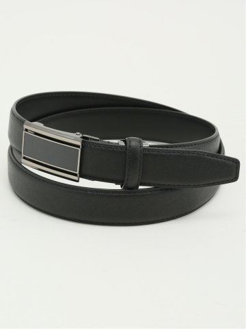 フィットバックル サフィアーノ型押しベルト