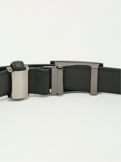 フィットバックル サフィアーノ型押しベルト