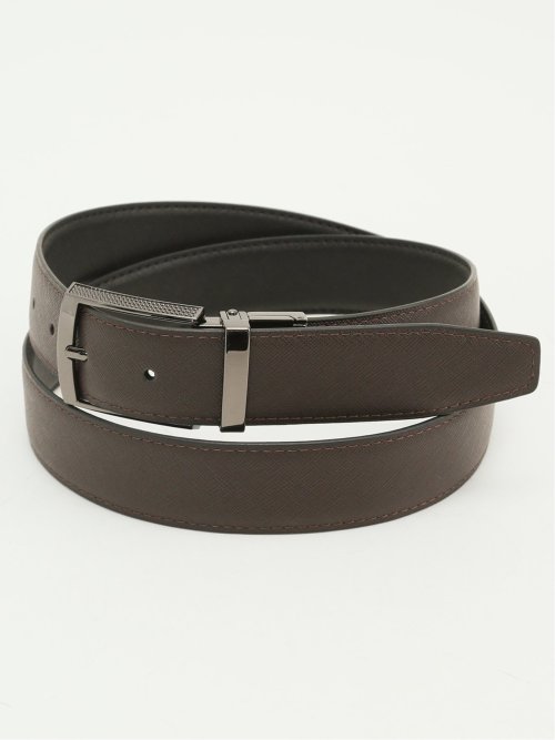 taka リバーシブル シングルピンベルト(Other 35こげ茶): ベルト | TAKA-Q