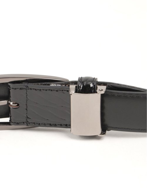 ロール版押し エナメル調レザーベルト