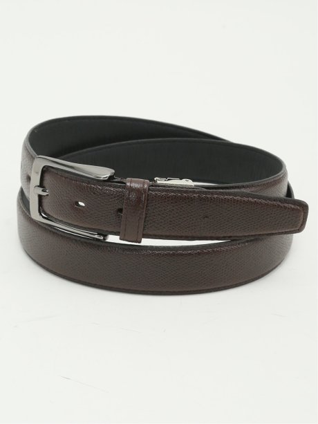 姫路レザー サフィアーノ型押しベルト